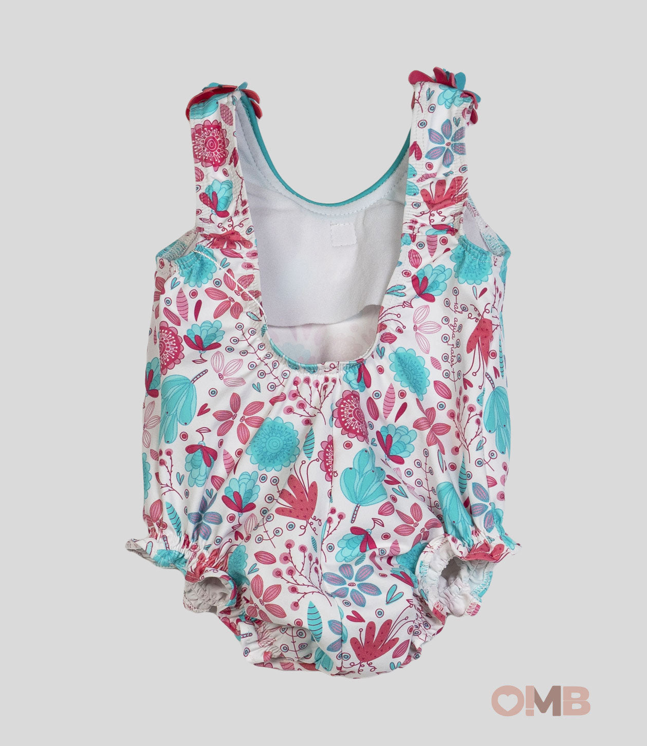 Costume Neonata Al Agua Patos 2502  Silvia rosa 2502 SILVIA AL AGUA PATOS 