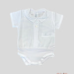 Body Neonato Calamaro Baby 19067 bianco<BR/> 19067 BIANCO CALAMARO BABY 
