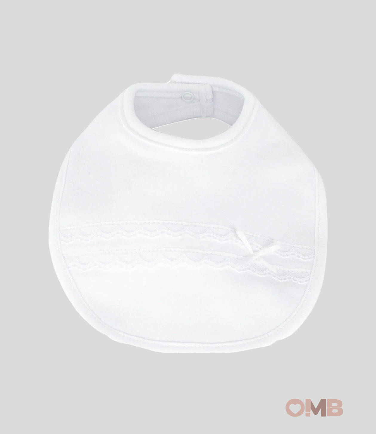 Bavetta Neonata Calamaro Baby 74021 bianca<BR/> 74021 BIANCO CALAMARO BABY 