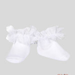Calzino neonata Condor 2488/4 Bianco tulle cotone corti 2488/4 200 CONDOR 