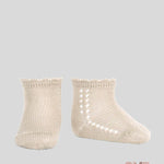 Calzino neonata Condor 2569/4 Lino traforo laterale cotone corto 2569/4 304 CONDOR 