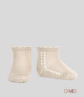 Calzino neonata Condor 2569/4 Lino traforo laterale cotone corto
