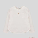 Camicia Lalalù bambino CML50  latte taschino CML50 LATTE LALALU 