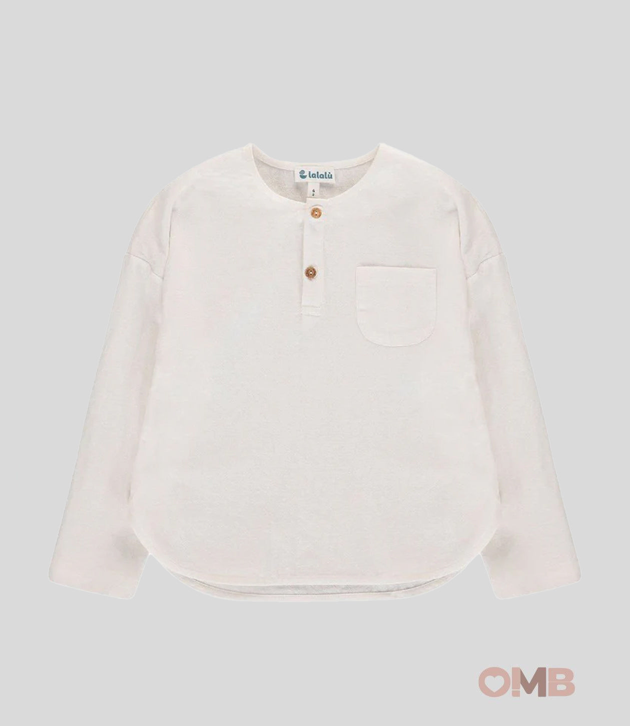 Camicia Lalalù bambino CML50  latte taschino CML50 LATTE LALALU 