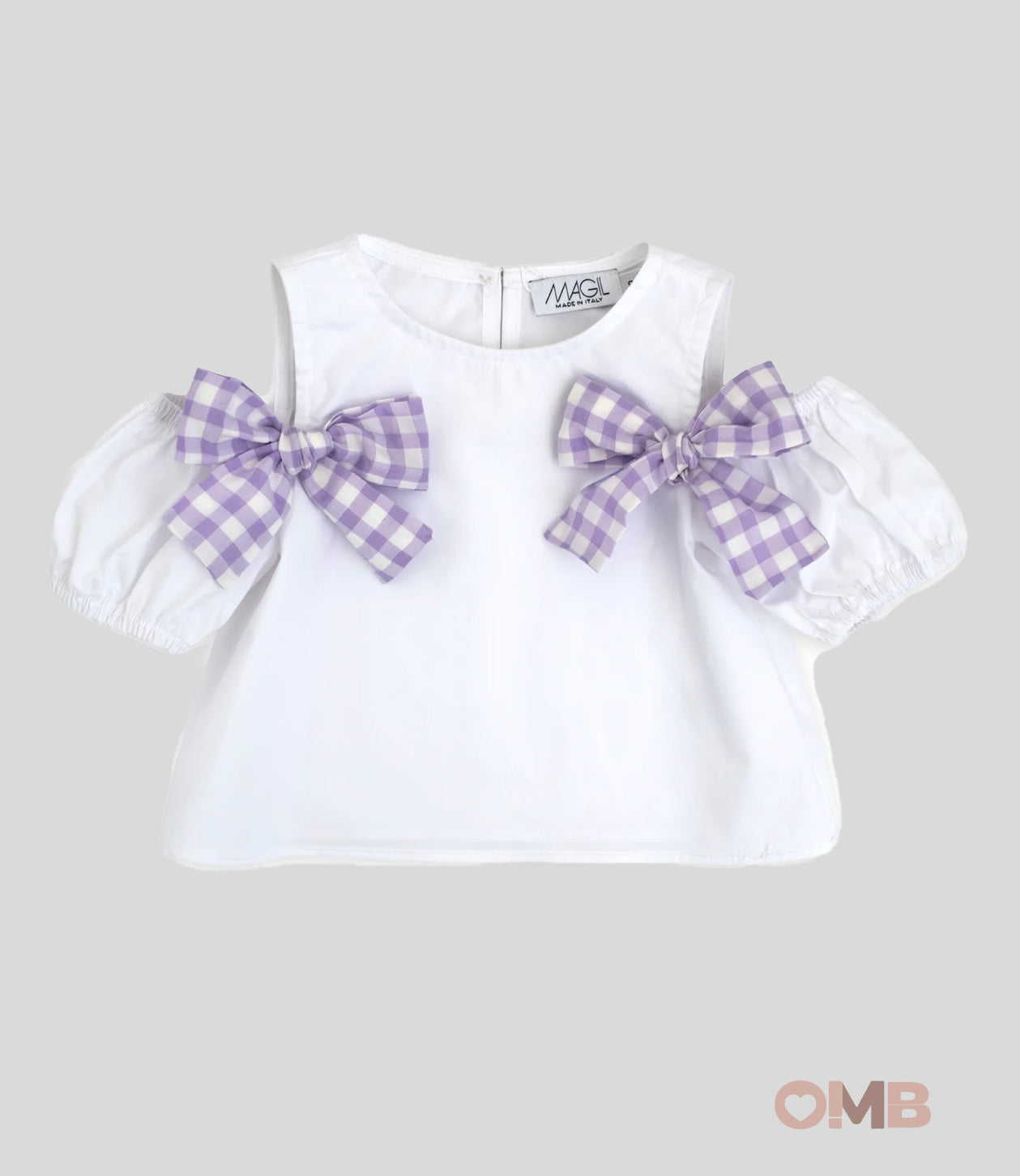 Top bambina Magil 21117 bianco 21157 LILLA MAGIL 