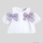 Top bambina Magil 21117 bianco 21157 LILLA MAGIL 