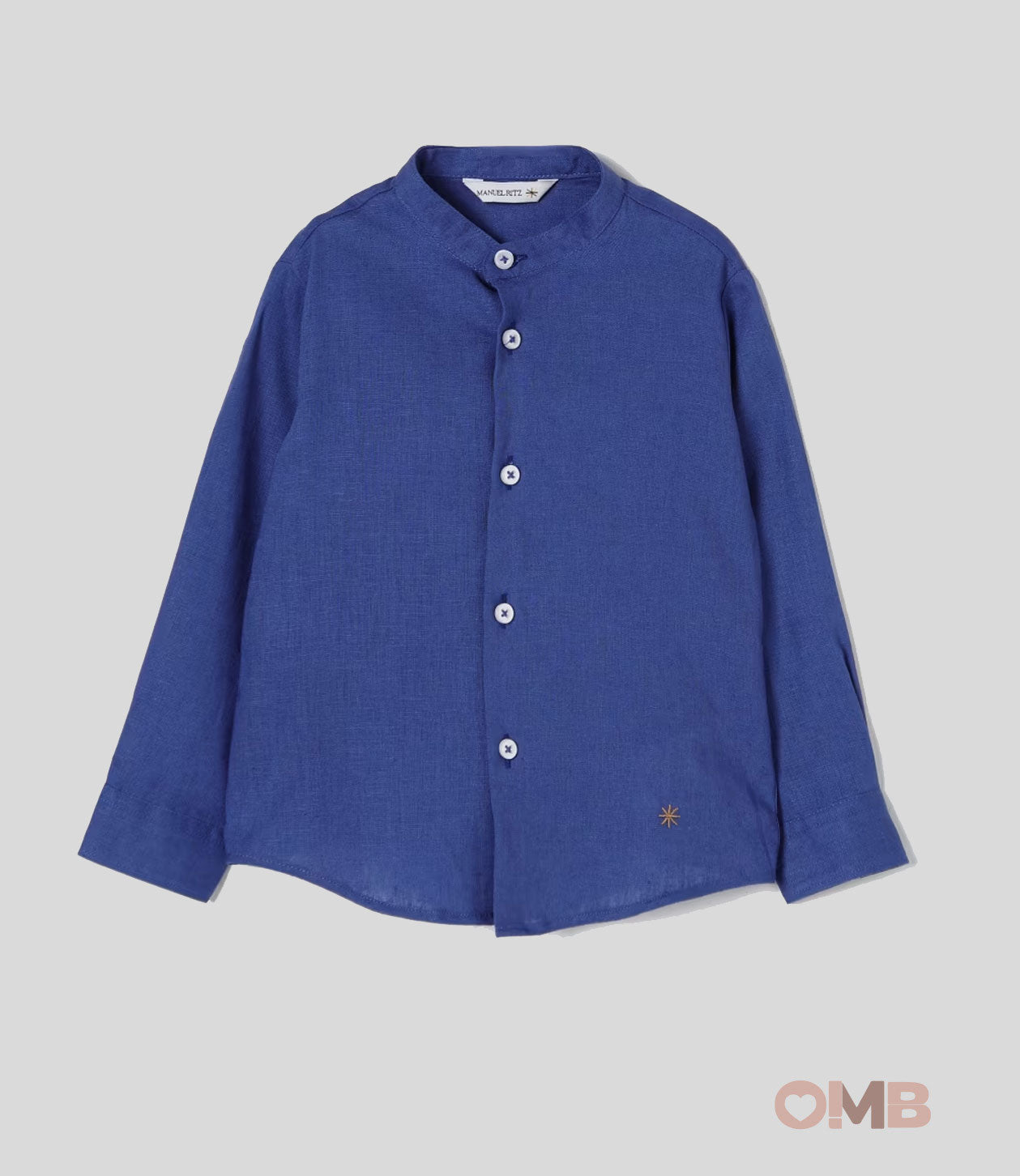 Camicia coreana Bambino MANUEL RITZ 3096 Blu 3096 BLU MANUEL RITZ 