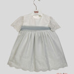 Abito Neonata Niseret 5576 bianco turchese 5576 TURCHESE NISERET 