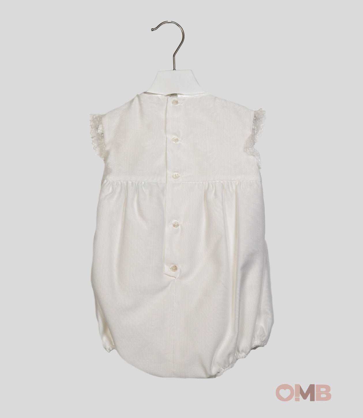 Pagliaccetto Neonata NISERET 5595 Bianco 5595 PANNA NISERET 