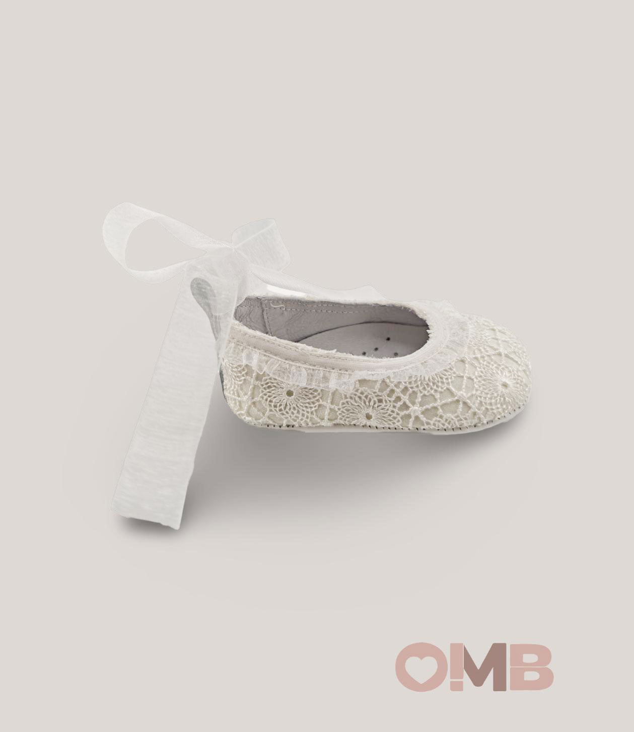 Ballerine neonata Panyno A2415 bianche A2415 PIZZO PANYNO 