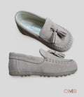 PANYNO B3623 Beige Kids Moccasins