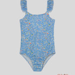 Costume Bambina Pesciolino Rosso INLY celeste INLY05 PESCI PESCIOLINO ROSSO 