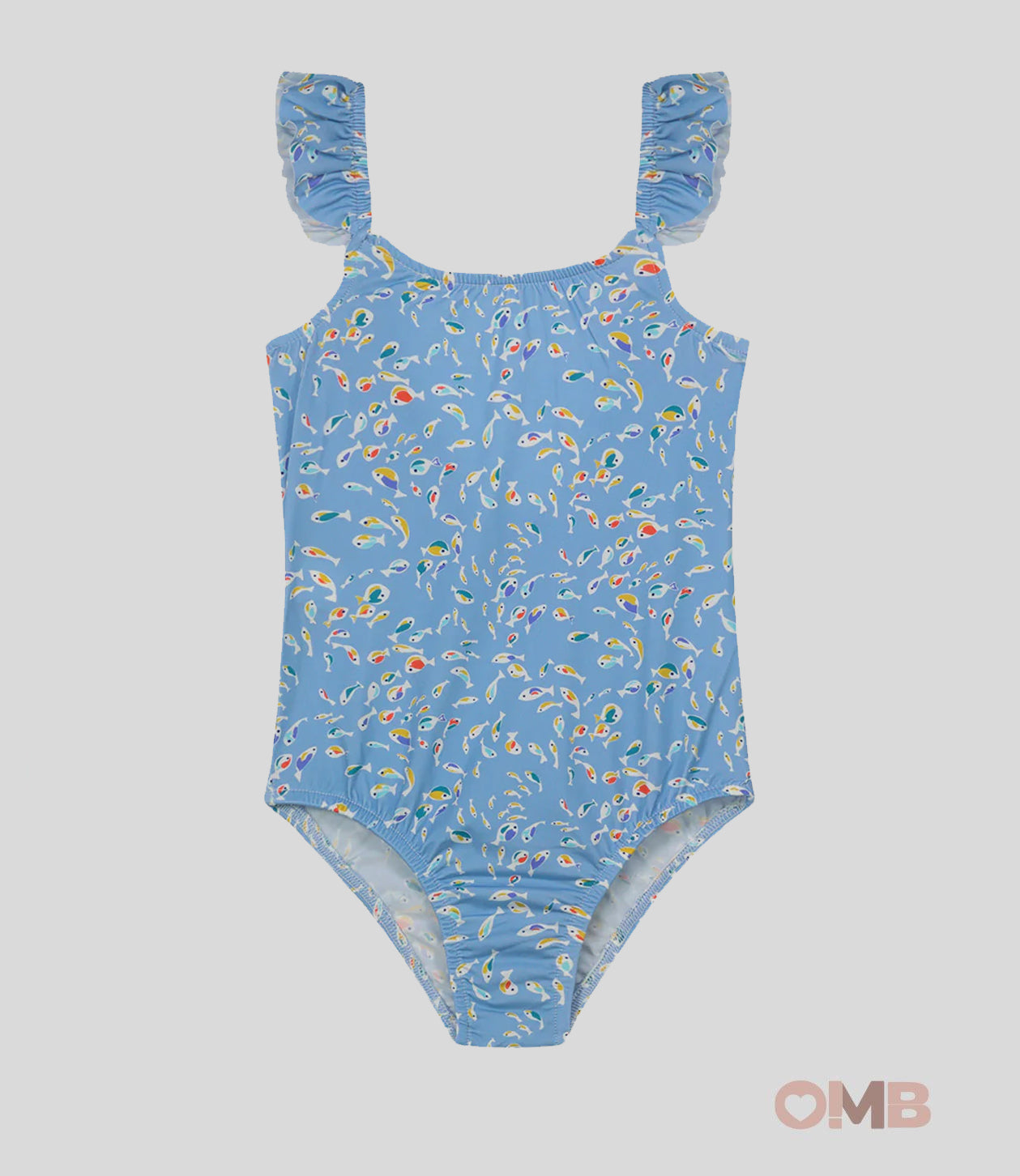 Costume Bambina Pesciolino Rosso INLY celeste INLY05 PESCI PESCIOLINO ROSSO 