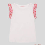 T-shirt Bambina Pesciolino Rosso bianca fucsia TSF. FUCSIA PESCIOLINO ROSSO 