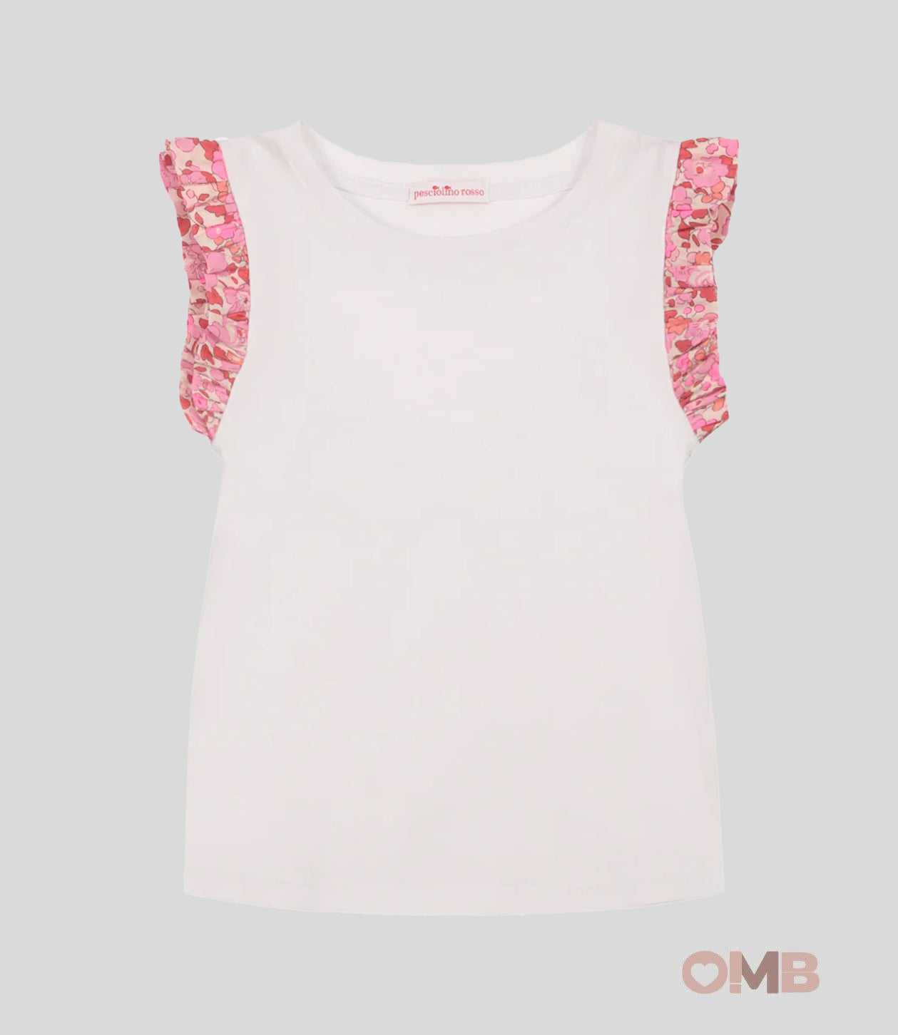 T-shirt Bambina Pesciolino Rosso bianca fucsia TSF FUCSIA PESCIOLINO ROSSO 