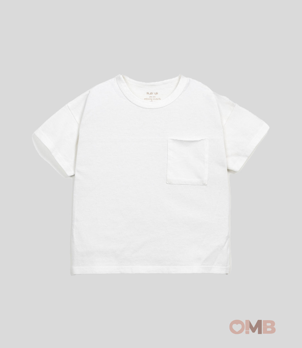T-shirt Bambino PLAY UP 10900 bianca girocollo mezza manica bottoncini<BR/> 10900. BIANCO PLAY UP 