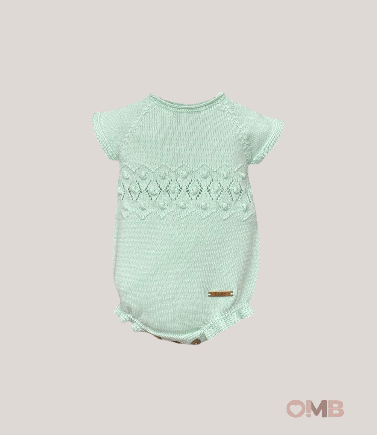 Pagliaccetto PUNTO SOLITA neonata 8115 Verde<BR/> 8115 VERDE PUNTO SOLITA 