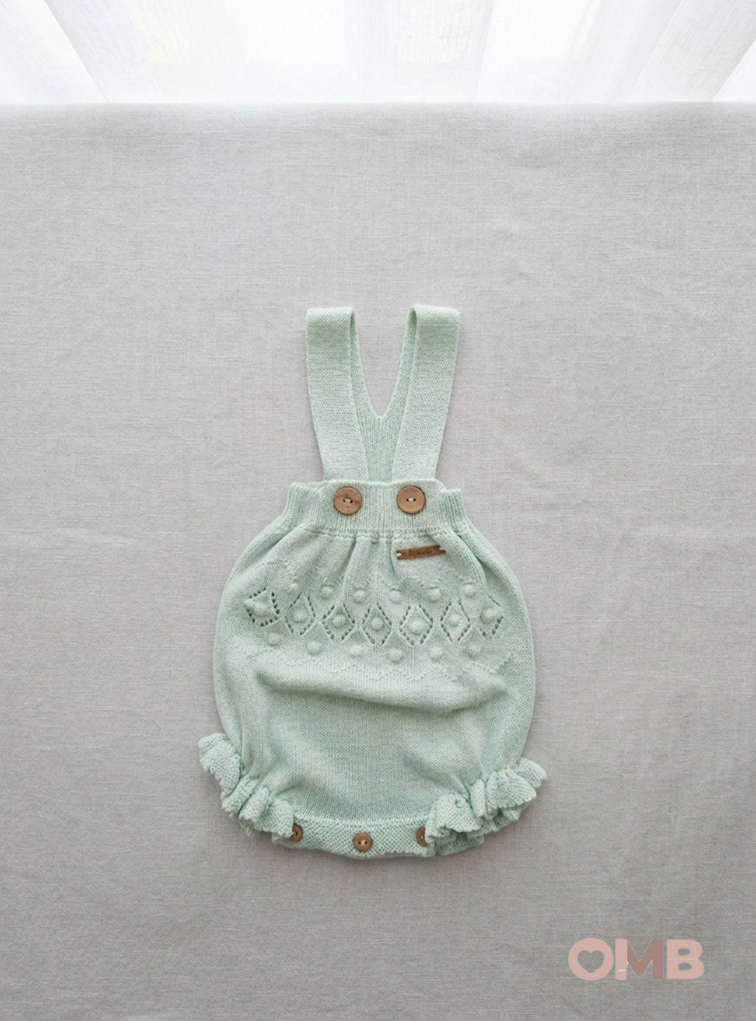 Pagliaccetto neonata PUNTO SOLITA 8116 Verde<BR/> 8116 VERDE PUNTO SOLITA 
