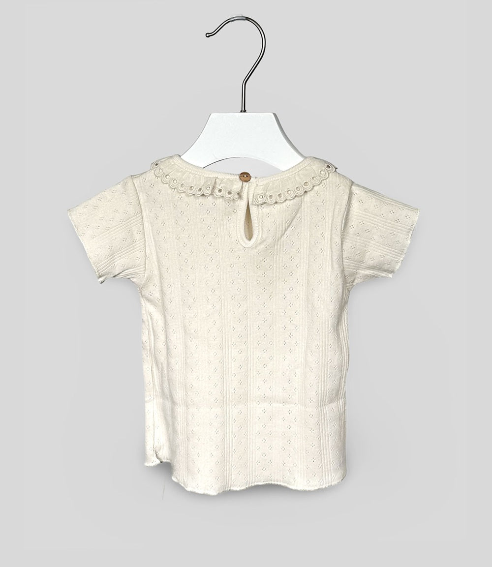 T-shirt Snug neonata 11G02BIANCO ecru 11G02 BIANCO SNUG 