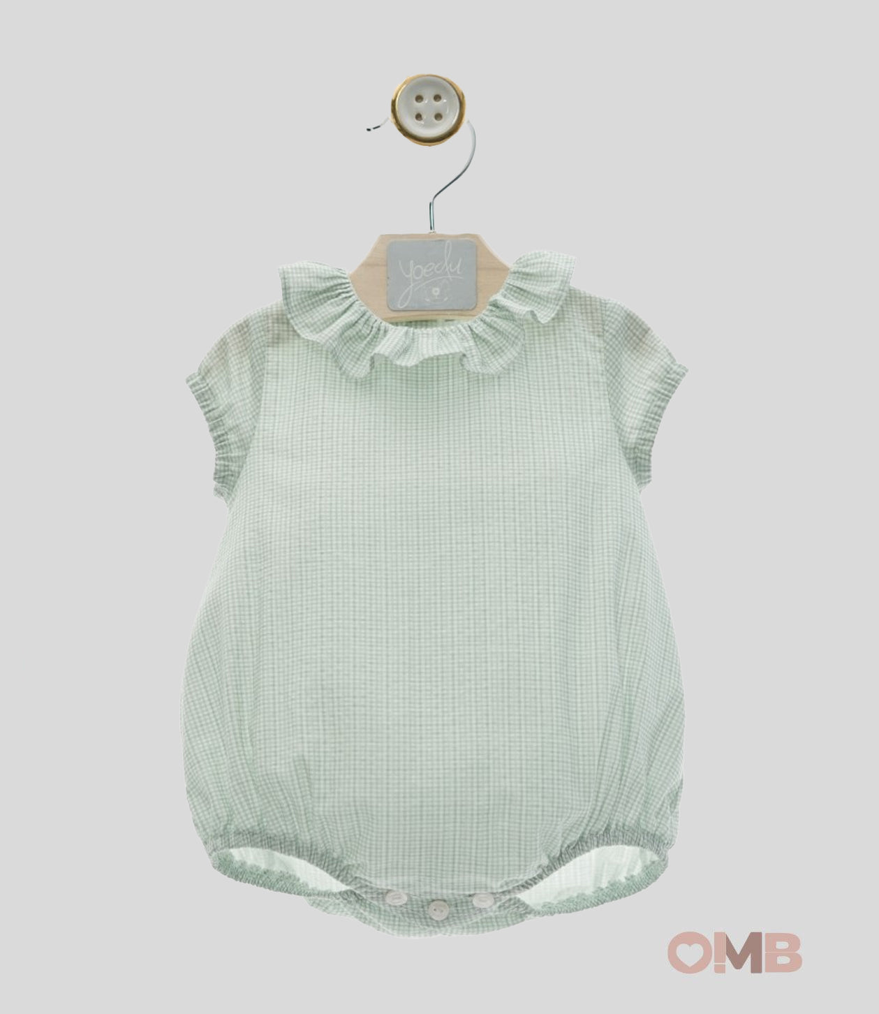 Pagliaccetto Yoedu neonata 3975VERDE 3975 VERDE YOEDU 