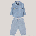 Completo neonato 1+IN THE FAMILY ARTASINEU Blu ARTA-SINEU DENIMRIGA 1+INTHEFAMILY 