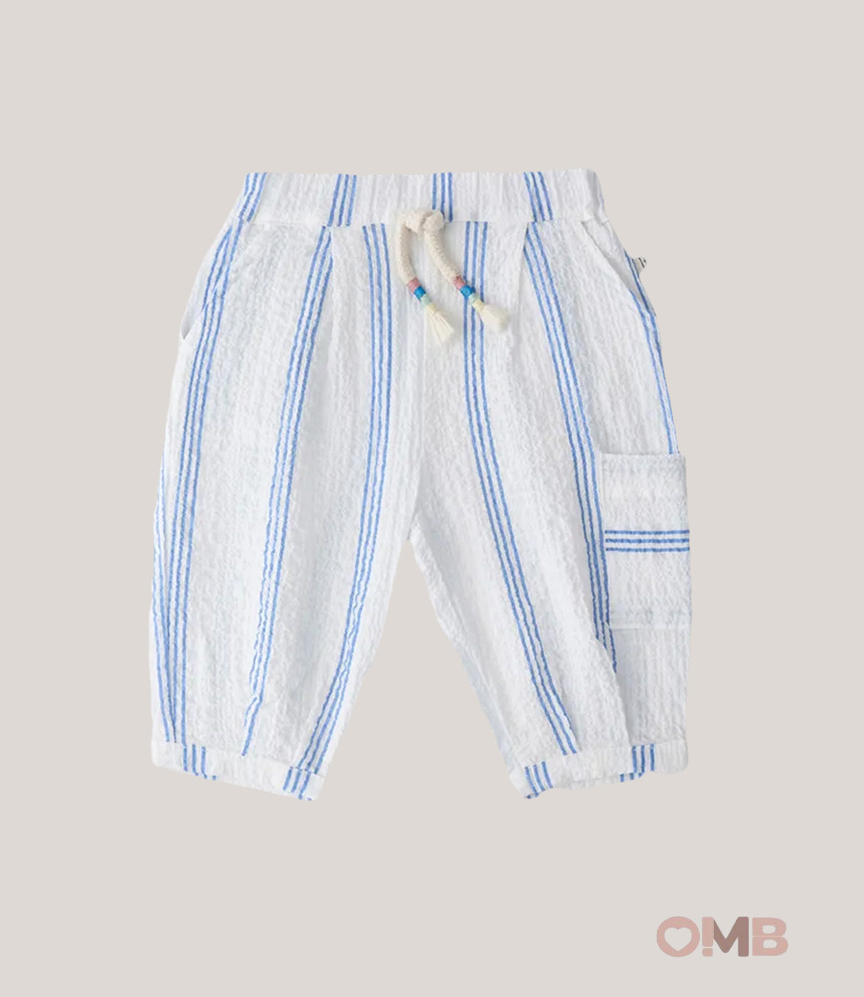 Pantalone neonato 1+IN THE FAMILY CAPRAS Blu<BR/> CAPRAS RIGABLU 1+INTHEFAMILY 