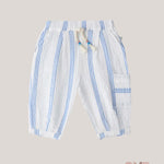 Pantalone neonato 1+IN THE FAMILY CAPRAS Blu<BR/> CAPRAS RIGABLU 1+INTHEFAMILY 