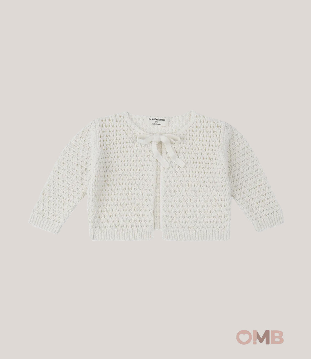 Cardigan neonata 1+IN THE FAMILY FONTANILLES Panna FONTANILLES PANNA 1+INTHEFAMILY 