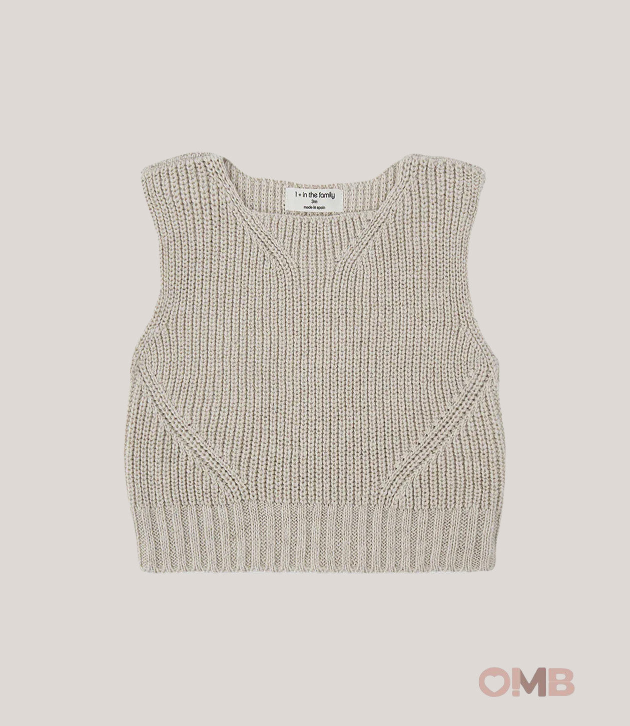 Gilet neonato 1+IN THE FAMILY MONTUIRI Beige MONTUIRI BEIGE 1+INTHEFAMILY 