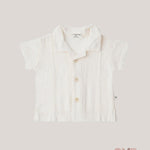 Camicia neonato 1+IN THE FAMILY TAMARIU Panna<BR/> TAMARIU PANNA 1+INTHEFAMILY 
