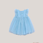 Abito ABEL&LULA neonata TULLE VOLANT 5012 Celeste 5012 CELESTE ABEL&LULA 