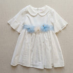 Abito bambina AMBARABA' FF41000A Bianco FF41000A BIANCO/CIELO AMBARABA' 