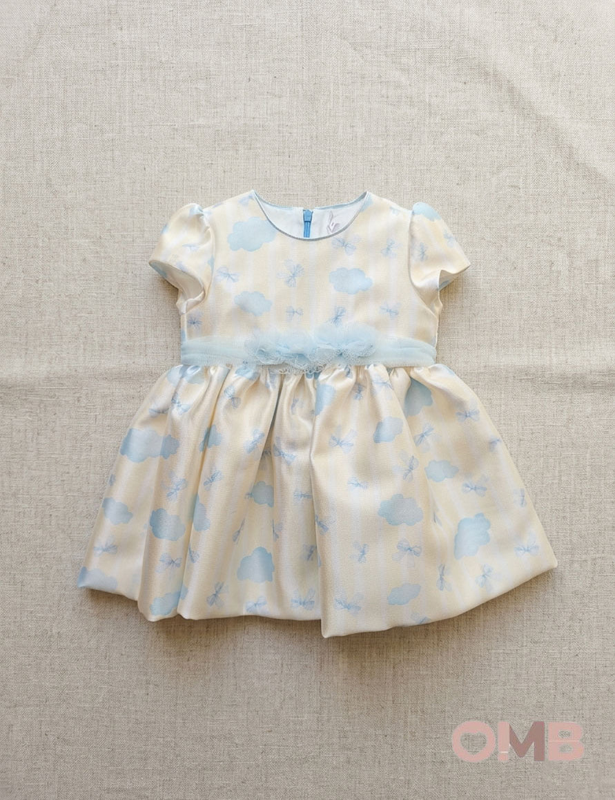 Abito neonata AMBARABA' FF41120 Panna<BR/> FF41120 CIELO/GIALLO AMBARABA' 