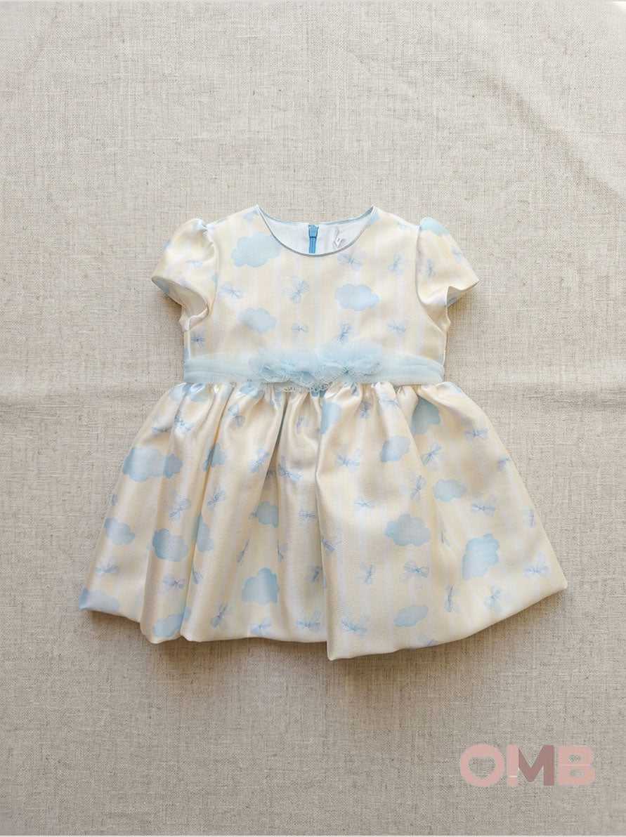 Abito neonata AMBARABA' FF41120 Panna<BR/> FF41120 CIELO/GIALLO AMBARABA' 