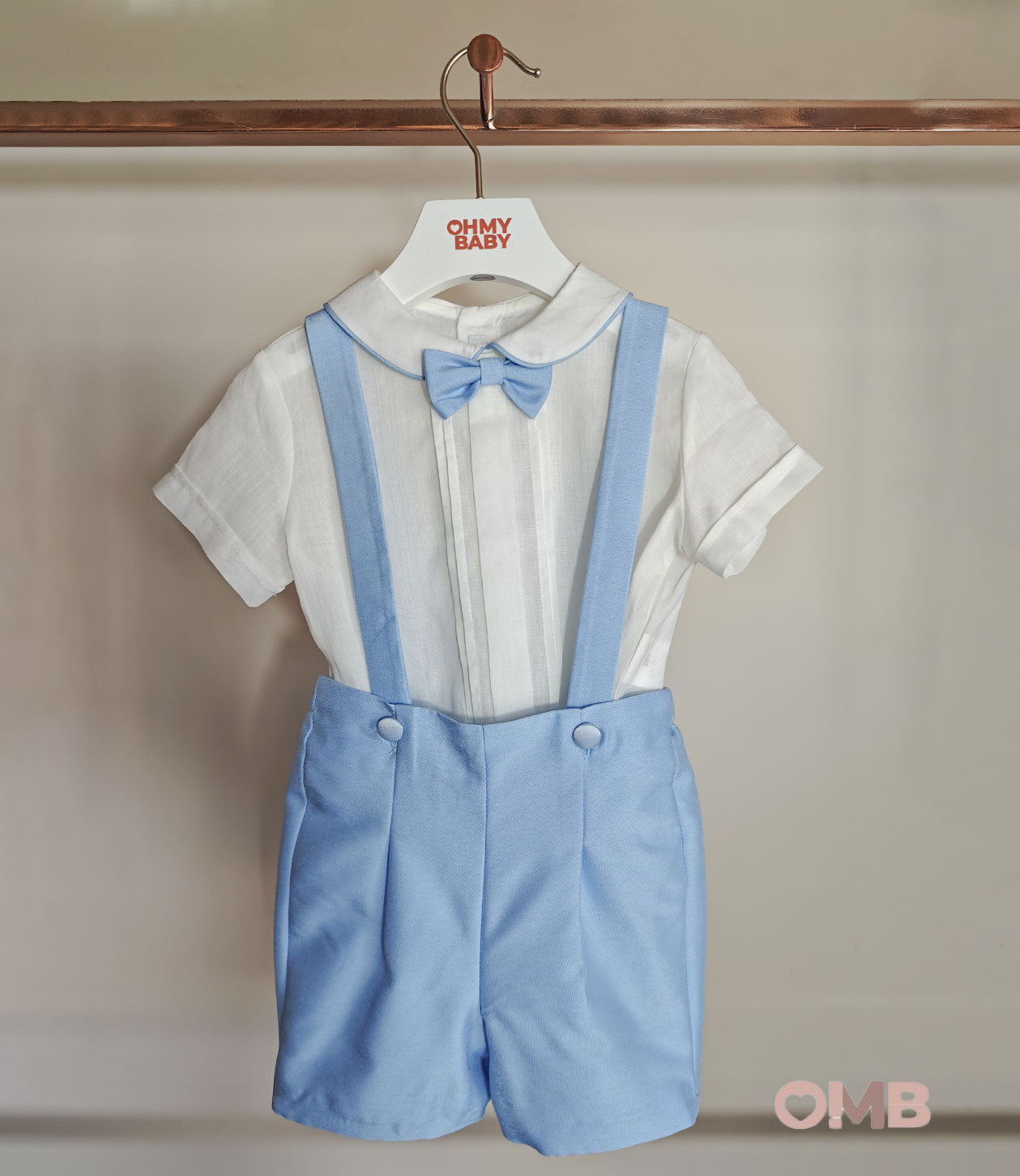 Completo neonato BABY A. G3438 Celeste<BR/> G3438 COBALTO BABY A. 