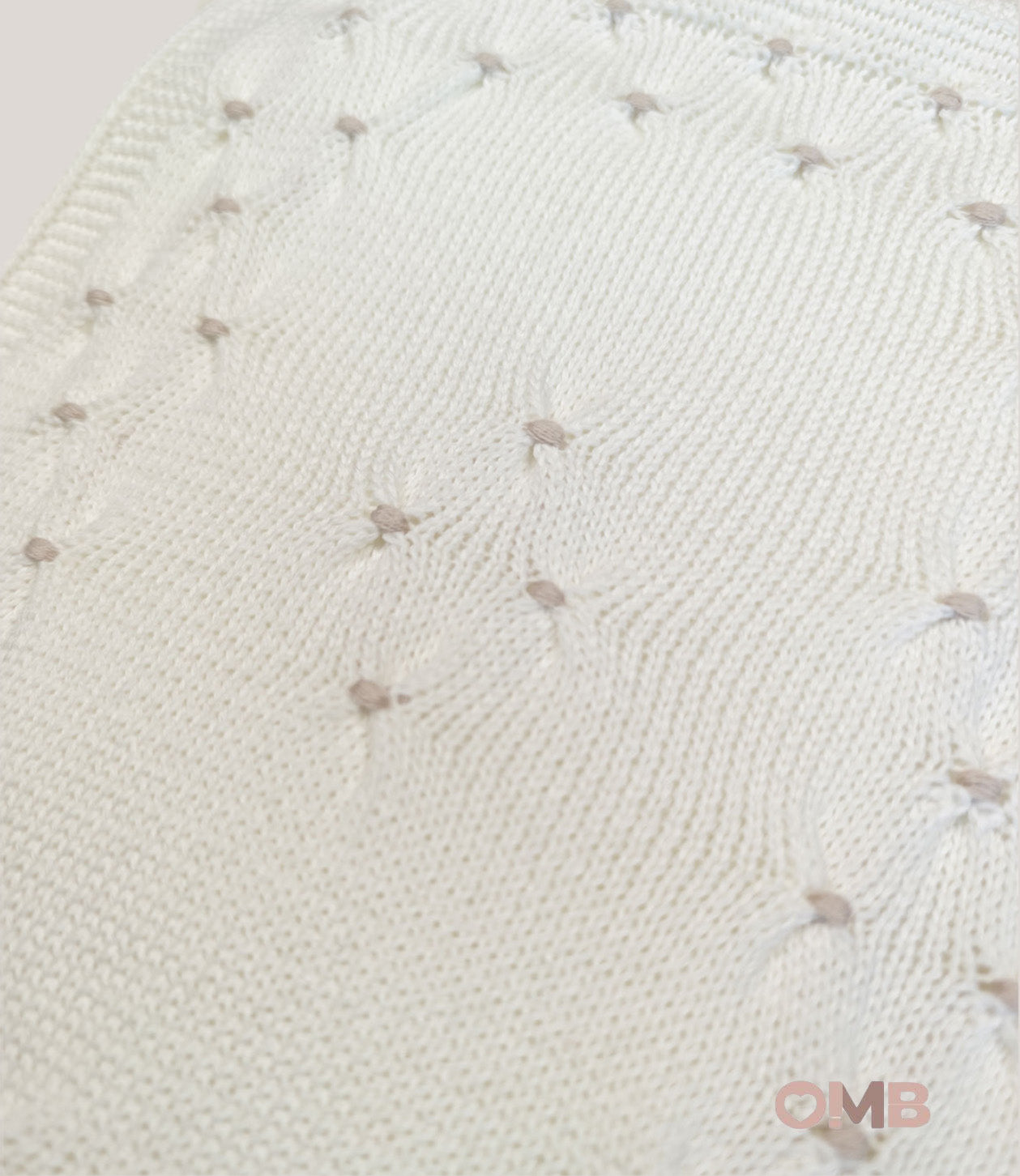 Coperta BABY LORD neonato 162 Bianca 162 BIANCO-SABBIA BABY LORD 