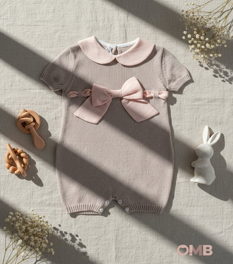 Tutina BABY LORD neonata 351 Sabbia<BR/> 351 SABBIA-ROSA BABY LORD 