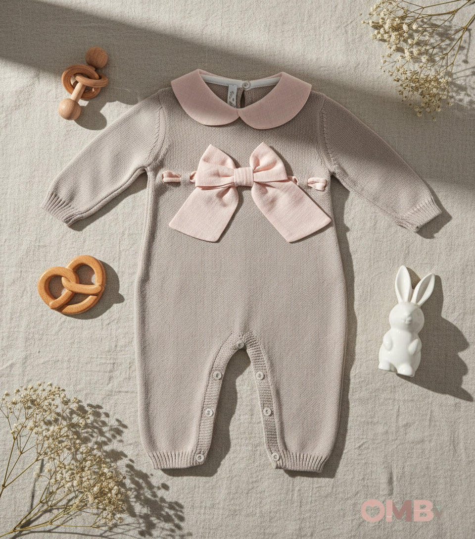 Tutina BABY LORD neonata 352 Sabbia 352 SABBIA-ROSA BABY LORD 