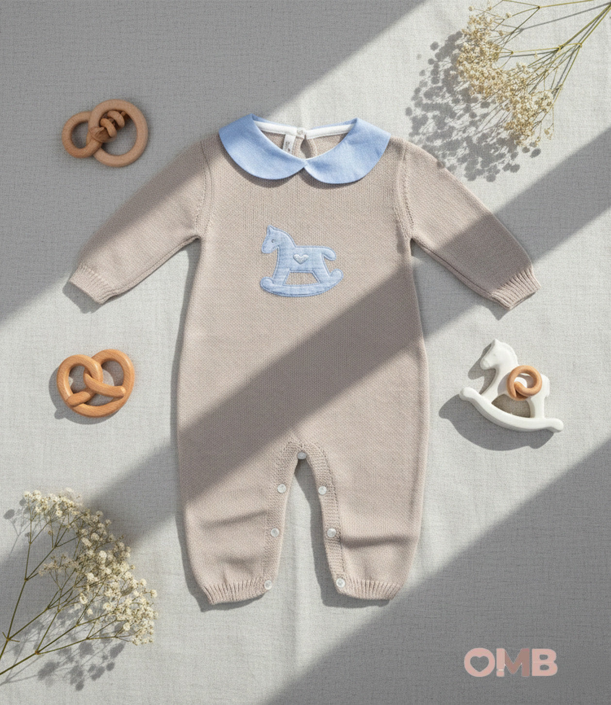 Tutina BABY LORD neonato 384 Sabbia 384 SABBIA-CIELO BABY LORD 