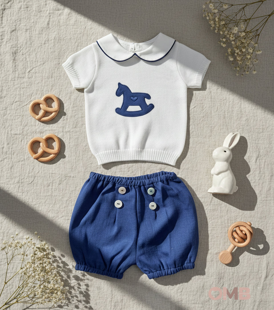 Completo BABY LORD neonato 593 Blu 593 BLU-BIANCO BABY LORD 