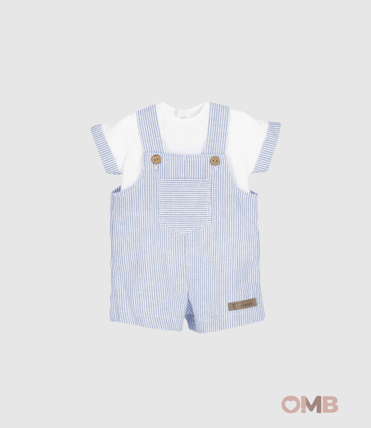 Salopette CALAMARO BABY neonato 11315 Celeste 11315 CELESTE CALAMARO BABY 