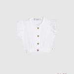 Blusa CALAMARO BABY bambina 15046N Bianca<BR/> 15046-N. BIANCO CALAMARO BABY 