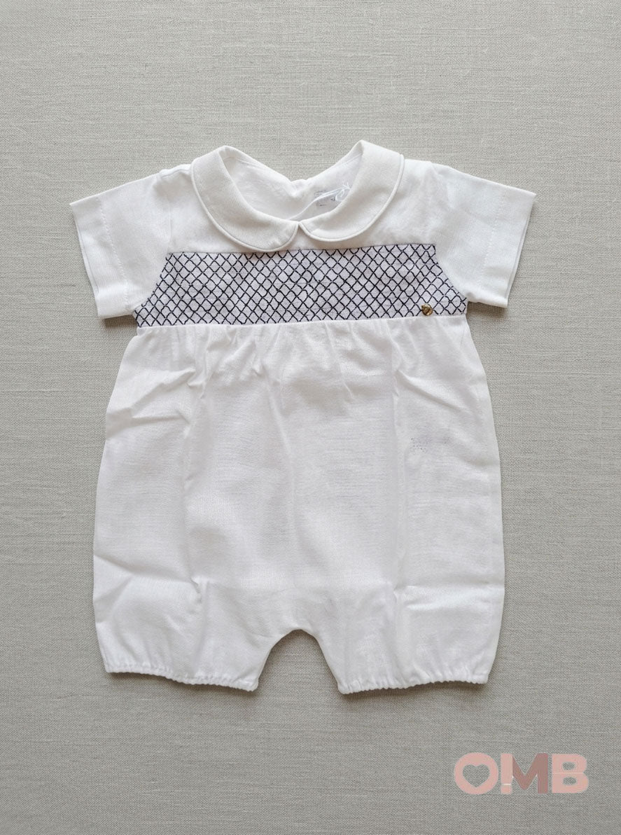 Pagliaccetto neonato COCCODE C63128 Bianco C63128 BIANCO/BLU COCCODE 