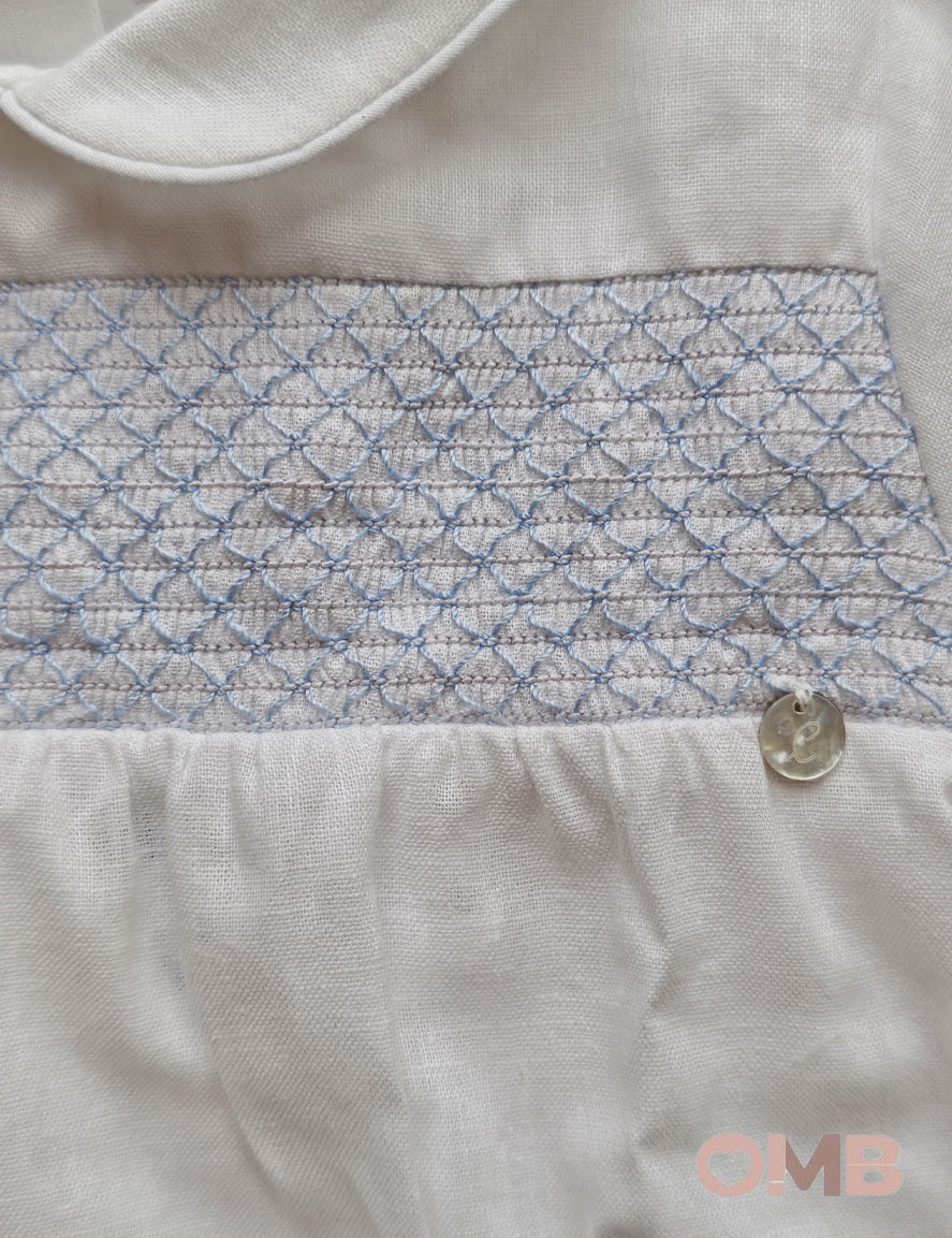Pagliaccetto neonato COCCODE C63128 Bianco C63128 BIANCO/CIELO COCCODE 
