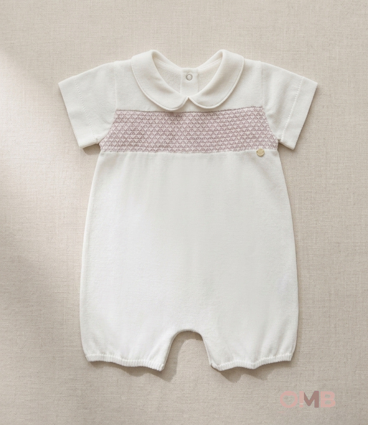 Pagliaccetto neonato COCCODE C63128 Bianco C63128 BIANCO/ROSA COCCODE 