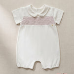 Pagliaccetto neonato COCCODE C63128 Bianco C63128 BIANCO/ROSA COCCODE 