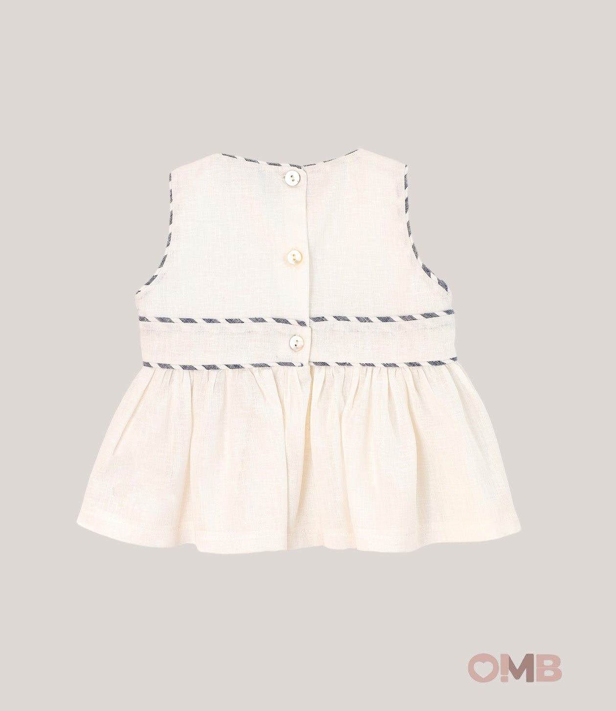 Top neonata COCCODE C63174 Bianco<BR/> C63174 BIANCO/BLU COCCODE 