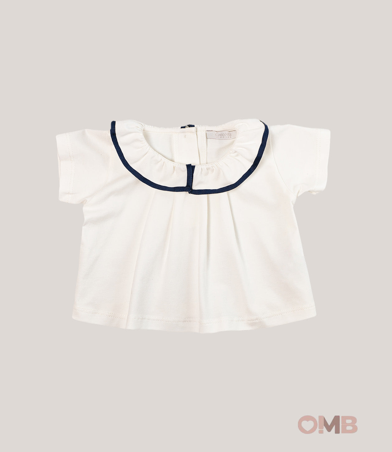 T-shirt neonata COCCODE C63175 Panna C63175 PANNA/BLU COCCODE 