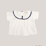 T-shirt neonata COCCODE C63175 Panna C63175 PANNA/BLU COCCODE 
