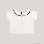 T-shirt neonata COCCODE C63175 Panna C63175 PANNA/BLU COCCODE 